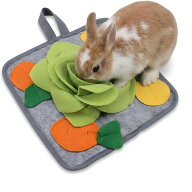 うさぎ おもちゃ ほりほり マット フェレット モルモット チンチラ デグー うさぎ用品 (グリーン, 約30cm…