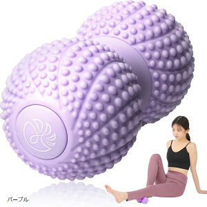 フォームローラー ミニ 理学療法士監修 ダイエット器具 筋膜ローラー マッサージローラー 筋膜リリース ピンポイントミニ(パープル, 手のひらサイズ)