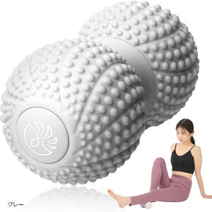 フォームローラー ミニ 理学療法士監修 ダイエット器具 筋膜ローラー マッサージローラー 筋膜リリース ピンポイントミニ (グレー, 手のひらサイズ)