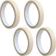 互換品 マスキングテープ カラフル 幅広 マステ 紙テープ 幅24mm 長さ12m (ベージュ, 幅24mm)