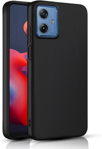 Moto G64 5G �P�[�X Motorola /G64Y �X�}�z�P�[�X �V���R�� �I�b�| ���m �ϏՌ� �\�t�g ���^ �X�g���b�v�z�[���t�� (�u���b�N, TMK-UCI-468)
