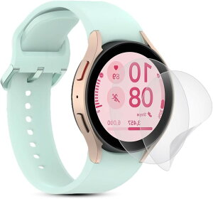 �A���`�O���A �t�B���� 2���Z�b�g�Ή� Galaxy Watch FE 40mm �ی�t�B���� �� TPU�f�� for 40mm�ی�t�B���� �M�����N�V�[�E�H�b�` �Ή��t�B���� (WDQ-AJK-0796)