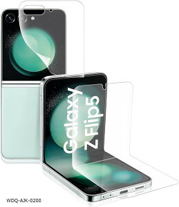 �A���`�O���A �t�B����Galaxy Z Flip5 �ی�t�B���� �� TPU�f�� SCG23/SC-54D�ی�t�B���� �\��t���ȒP/�S�ʕی�/�C�A�Ȃ�/�w��h�~/�X�N���b�`�h�~/�����ɂ��� �M�����N�V�[Z (WDQ-AJK-0200)