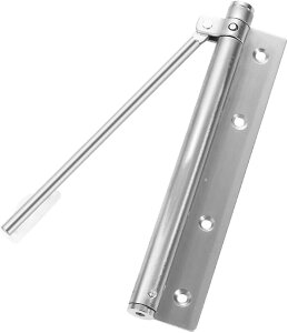 AllBright ドアクローザー ドアチェック トイレ 玄関 扉 部屋 開閉 開けっ放し 室内 左開き 右開き (シルバー)