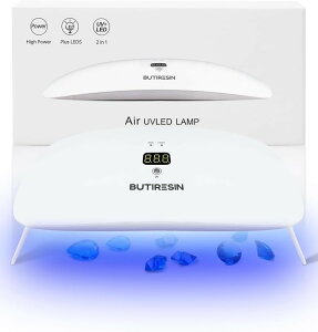 UV���C�g ���W���p UV/LED �W�F���l�C�� �l�C�����C�g �N���t�g �d�����C�g �܂肽���ݎ� �^�C�}�[�ݒ�\ USB Type-C �P�[�u�� 23 LEDs 36W 60�E180�b�^�b�`�X�N���[�� (�z���C�g)