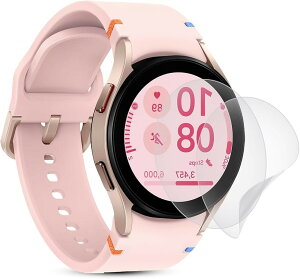 ���i���A���`�O���A �t�B����2���Z�b�g�Ή� Galaxy Watch FE 40mm�ی�t�B���� 40mm�t�B���� ���˒ጸ/��TPU�f��/�ȒP�\��t��/�S�ʕی�