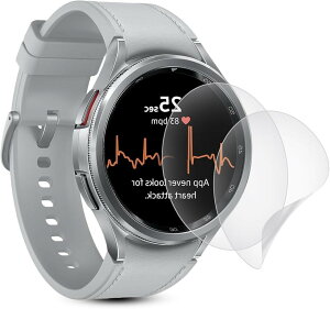 ���i���A���`�O���A �t�B����2���Z�b�g�Ή� Galaxy Watch7/6/5/4 44mm�ی�t�B���� 44mm�t�B���� ���˒ጸ/��TPU�f��/�ȒP�\��t��