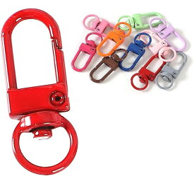 AllBright ナスカン スナップ フック 金具 パーツ キーホルダー ストラップ アクセサリー ハンドメイド 30個セット (マルチカラー)