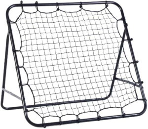 リバウンドネット 日本語説明書付き サッカーゴール 野球 リバウンダー 防球ネット トレーニング サッカー練習道具 バドミントン テニス フットサル ゴルフ(ブラック)