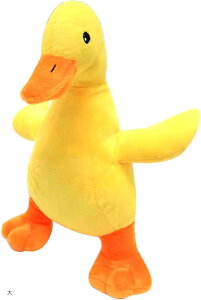 良品ラボ 犬 おもちゃ ぬいぐるみ 音が鳴る 犬用おもちゃ かわいい いぬのおもちゃ あひる 1個 (イエロー, 大)