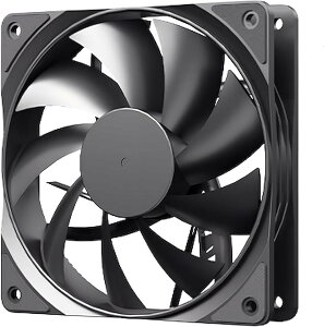 互換品CPUファン ケースファン 12cm 120mm PWM 4pin DC12V 800-1800rpm 2.5cm幅 自動回転数制御 ブラック 黒 1枚