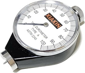 シャシャン タイヤ 硬度計 A型 スタッドレス 測定 アナログ デュロ メーター プロユース 硬度測定 ゴム ZA-314y (シルバー)