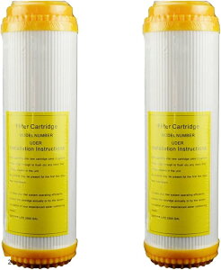 互換品カチオン フィルター カートリッジ アクアリウム 軟水器 イオン交換樹脂 ミネラル除去 水質改善 2 (イエロー)