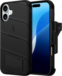 iPhone 16 Plus 6.7C` MagSafe Ή P[X Jo[ ϏՌ Ռz ČRMILKi LbNX^h xgNbv @\t KXیtB (ubN / ubN, iPhone 16 Plus)