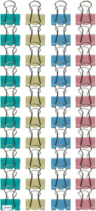 40���� �_�u���N���b�v �J���t�� ���̓O���b�v �o�C���_�[�N���b�v ���ސ��� �����p�i �X�`�[���� ���킢�� ���^ (19mm)