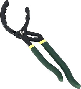 【楽天ランキング1位入賞】オイルフィルターレンチ オイルエレメント外し工具 オイルエレメントレンチ プライヤー 強力グリップ 幅広対応 φ50-210mm 滑りにくい ラバーグリップ トルクが伝