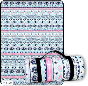 ピクニックシート ピクニックマット 100cmx150cm おしゃれ 1人から2人用 軽量 レジャーシート 敷物 エスニック(ペイズリー, 100センチメートル X 150センチメート)