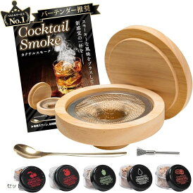 【楽天ランキング1位入賞】バーテンダー推奨 カクテルスモーカー グラストップ スモークヘッド 燻製器 家庭用 カクテルスモーカーキット キャンプ スモークマシン ウイスキー (セット)