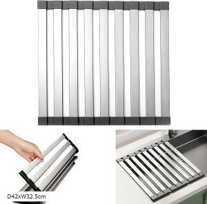 ؂胉bN VN ܂Ȕ XeX  [ ܂肽ݎ Lb`ƃXy[X g 䏊p (ubN, D42xW32.5cm)