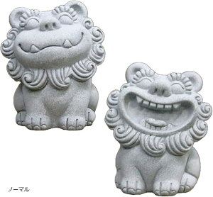 シーサー 置物 2個 縁起物 沖縄 琉球 開店祝い インテリア 玄関 オブジェ シンプル (ノーマル, W6.8xD6.6xH8cm)