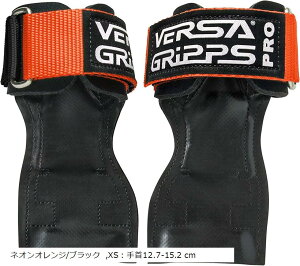 VERSA GRIPPSR PRO オーセンティック サポーター パワーグリップ XS-Orange(ネオンオレンジ/ブラック, XS:手首12.7-15.2 cm)