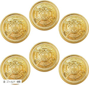 �{�^�� �u���U�[�p�{�^�� �X�[�c�{�^�� �I���W�i�����[�ܕt�� �� �S�[���h 6�� ((4)�� �S�[���h 6��, 20mm)