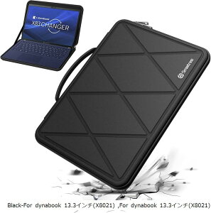 n[h EVA یX[uP[X 13.3 C` dynabook X83/LWbvgbvpn[hP[X h(Black-For dynabook 13.3C`, For dynabook 13.3C`(X8021))
