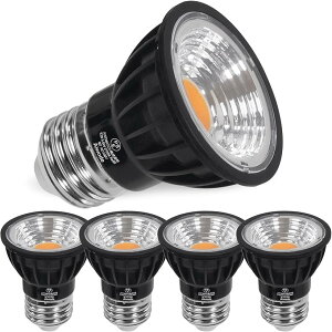 E26 LED�X�|�b�g���C�g LED�d�� E26���� 5.5W 60W�`�����d���F2700K CRI95 ���邳550lm �����s�L�p90°�≏�ޗ��{��LED�d�� (�d���F2700K - �u���b�N�i5�Z�b�g�j, 2)E26)