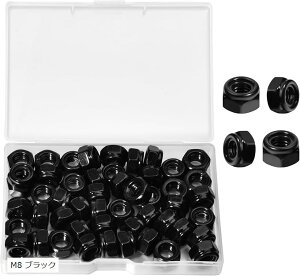 50 M8 x 1.25mm ZpbNibg ɂݎ~ iC iCCT[g 304XeX| bL Kɋ  @B Ƌ p[c (ubN, M8 ubN)