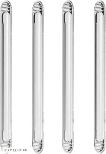 コーナーガード 透明コーナーガード 冷蔵庫ドア用 (クリア ロング 4本, ロング)