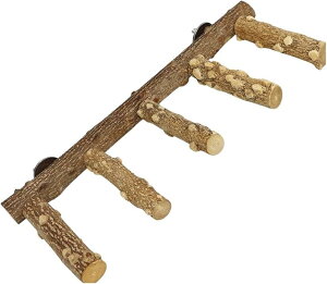 インコ おもちゃ 止まり木 オカメインコ 寝床 鳥 かじり木 小鳥 バードトイ アスレチック (ワンカラー)