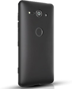 Xperia XZ2 Compact SO-05K ケース ブラック 耐衝撃 落下防止xperia xz2compact 軽・薄型 ストラップホール付き 柔軟 砂艶消しの質感 ほこりが付かない 滑り止め (ブラック)