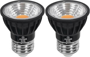 E26 LED�X�|�b�g���C�g LED�d�� E26���� 5.5W 60W�`�����d���F2700K CRI95 ���邳550lm �����s�L�p90°�≏�ޗ��{��LED�d�� (�d���F2700K - �u���b�N�i2�Z�b�g�j, 2)E26)