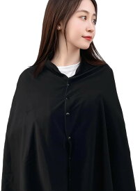 現役看護師監修saaraword 授乳ケープ 授乳服 授乳カバー 授乳ストール 多機能 ポンチョ 出産祝い 綿 360度安心 (ブラック)