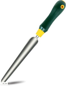 スコップ 雑草取り器具 シャベル 園芸 雑草抜き 道具 小型 根切り ガーデニング ハンド 寄せ植え (グリーン)