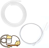 吸引 シリコン チューブ 長さ100cm 内径7mm 洗浄ブラシセット 電動鼻水吸引器 ポット 部品 パーツ (乳白…
