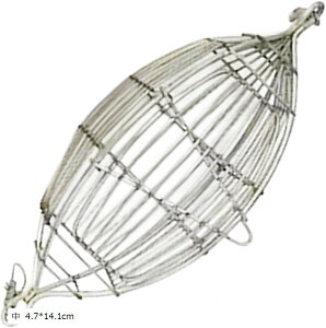 撒き餌かご 釣具 釣り 初心者 ベテラン アウトドア 湖 河 池 洗いやすい 2Way ステンレス鋼 (中 4.7x14.1cm)