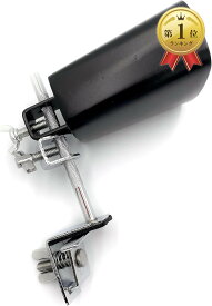 【楽天ランキング1位入賞】カウベル 楽器 ドラム ホルダー 付き 打楽器 パーカッション ドラムパーツ (4インチ ホルダー付き)