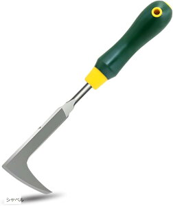 スコップ 雑草取り器具 シャベル 園芸 雑草抜き 道具 小型 根切り ガーデニング ハンド 寄せ植え (グリーン)