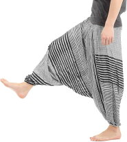楽天市場】サルエルパンツ レディース（柄ボーダー）の通販