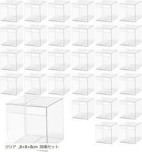 Ǖi{ Mtg{bNX  vX`bN `   ܂ v[g Cxg 蕨 fBXvC P[X(NA, 8x8x8cm 30Zbg)