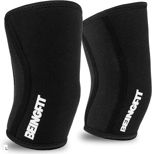 Beingfit j[X[u ؃g GT|[^[ EȒP | Sҁ`㋉ґΉ S/M/L XNbg g[jO 5mm EFCgg[jO j[T|[^[ jp (ubN, L)