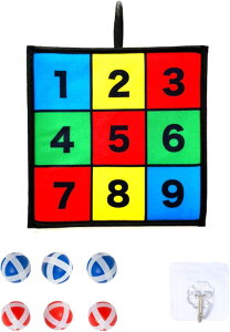 ストラックアウト 室内 外遊び 的当て 面ファスナー式 カラフル