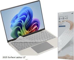 2025 Surface Laptop Copilot+ PC 13C` p L[{[hJo[ JIS {z TPU  ɂ߂Ĕ 0.18mm یJo[ L[XL(2025 Surface Laptop 13)