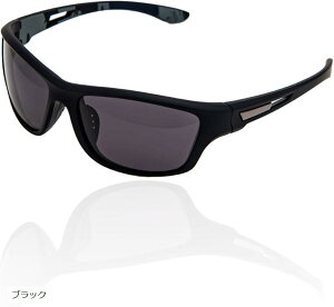 ヴァレリア 偏光 サングラス 防風・防花粉になるフィット感 TACレンズ ハードケース付き スポーツ アウトドア アンチグレア UV400 ポリカーボネート(ブラック)