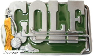 スタートサイド ベルトバックル のみ メンズ レディース カジュアル ベルト幅 3.8cm アメリカンカウボーイ(ゴルフ GOLF)