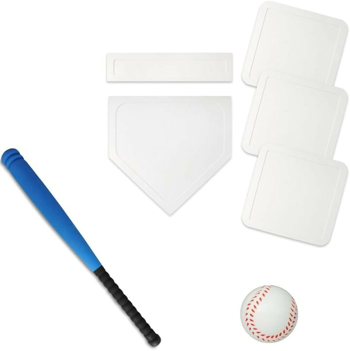楽天市場】野球 5点 セット ホーム ベース 練習 用品 フォーム バット 