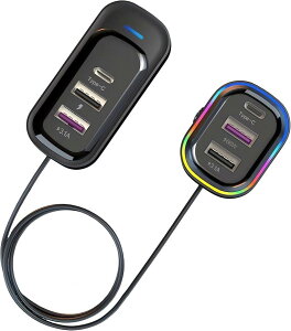 ԗpVK[\Pbg[d 66W USB Type-C  USB-A }[d|[g ArGgCgt 1.5mP[u 12V/24VΉ (ubN)