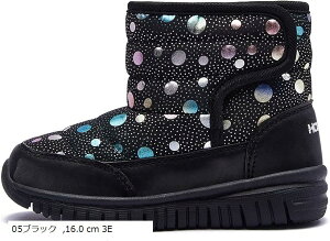 スノーブーツ キッズ ウインターブーツ ベビー 女の子 男の子 スノーシューズ 子供 雪遊び アウトドア 冬用 靴 雪用 裏ボア 防水 防寒 滑り止め 軽量 (02ブラック, 16.0 cm 2.5E)