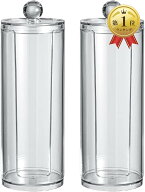 【楽天ランキング1位入賞】シュシュ 収納ケース プラスチック クリア 蓋付き 2個セット (クリア)